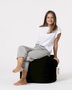 Atelier Del Sofa Square Pouf - Black